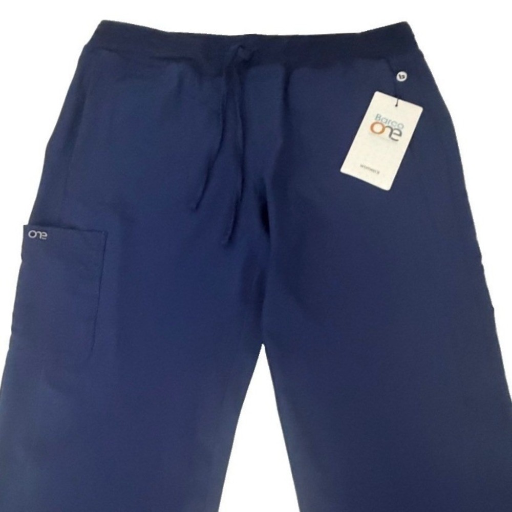 BARCO One 5205 4 Pkt Knit Waist Seamed Pant Indigo Size M Petite New - Picture 4 of 15